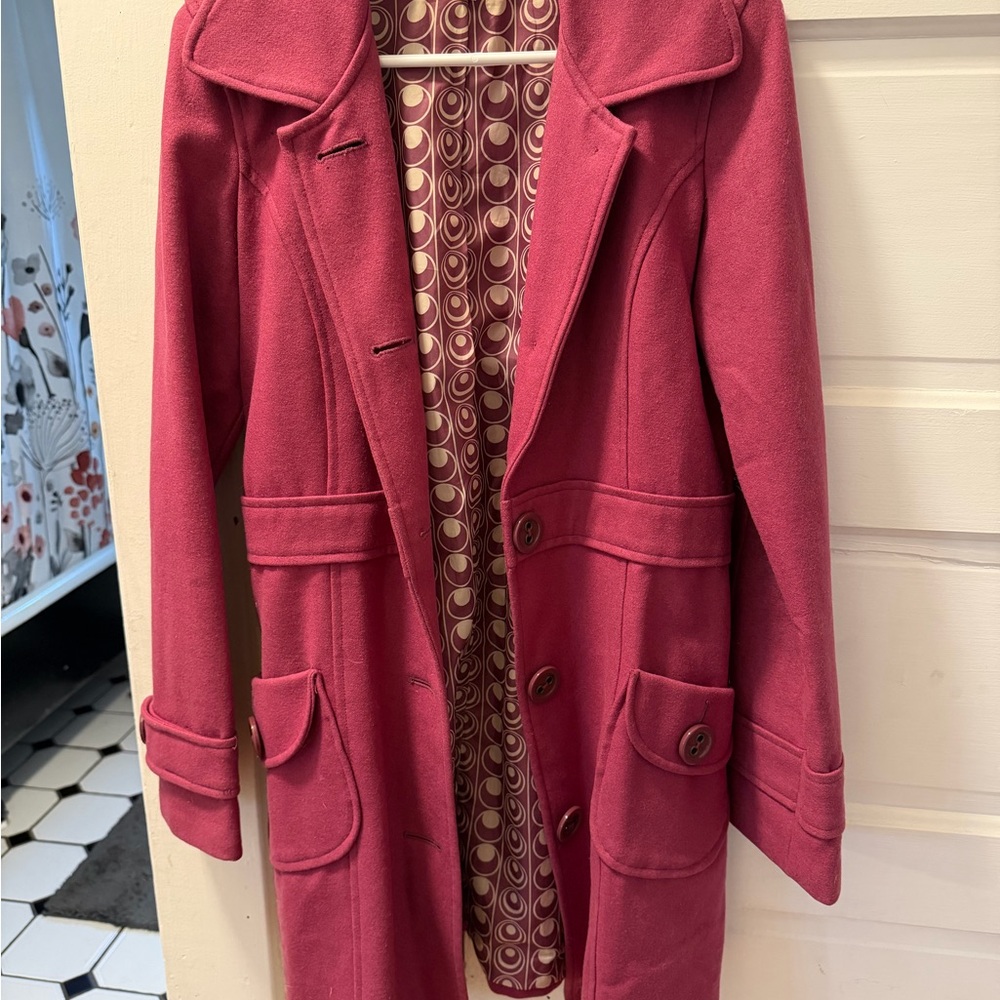 Tulle Women's Raspberry Trench Coat